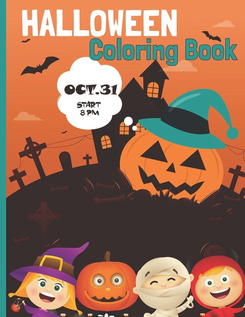 Halloween Coloring book: Activity Books Children and Seniors: Coloring Workbooks for Kids
