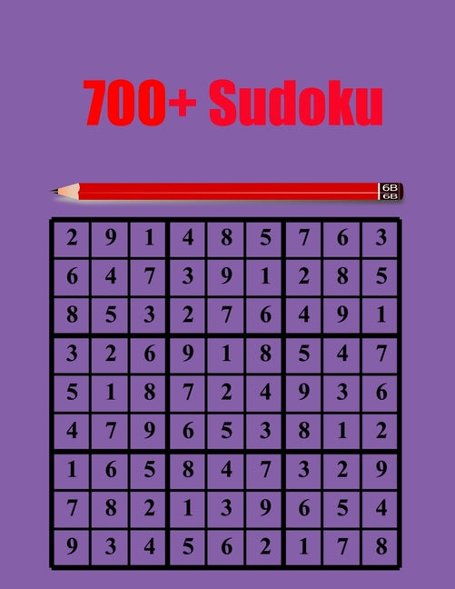 700+ Sudoku: Sudoku Puzzle Book for Adults