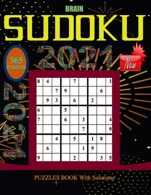 BRAIN SU DOKU PUZZLES BOOK With Solutions: Large Print Sudoku Puzzles Book for Seniors and Adults - Solvable Sudokus Puzzles Book for Adults - BRAIN S