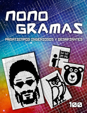 Nonogramas - El juego de lógica con imágenes: 100 Pasatiempos Ingeniosos y Desafiantes Hanjie Nonograms Picross Rompecabezas Dibujos con Números