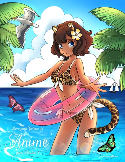 Livro para Colorir de Anime para Adultos