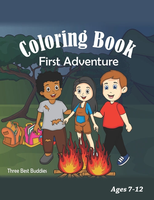 Coloring Book: Three Best Buddies