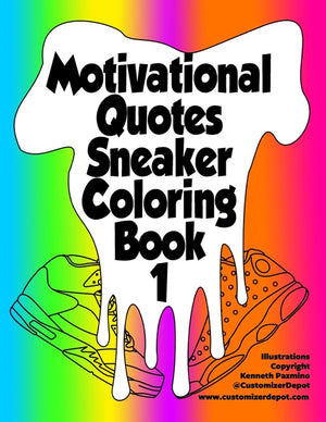 Motivational Quotes Sneaker Coloring Book 1