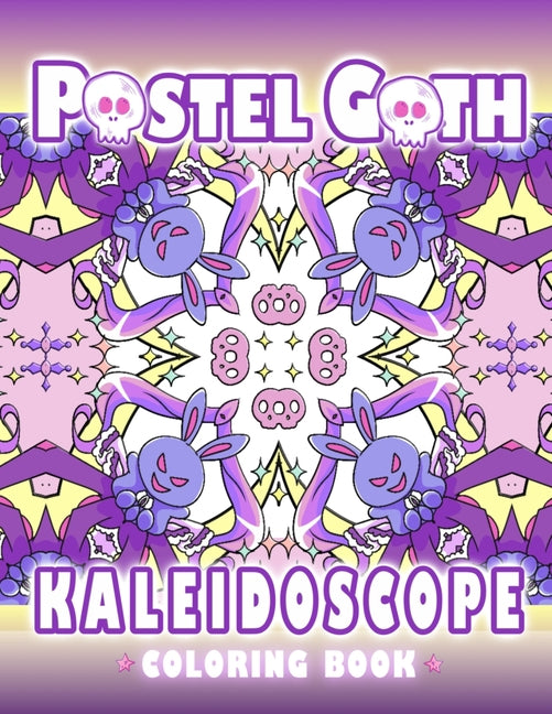 Pastel Goth Kaleidoscope Coloring Book: Cute And Creepy Mandala Geometric Patterns with Cute Dark Gothic Coloring Pages