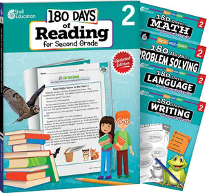 180 Days(tm) Reading, Math, Language, Writing, & Problem Solving for Grade 2: 5-Book Set: Practice, Assess, Diagnose (180 Days of Practice) (1ST ed.)