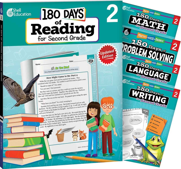 180 Days(tm) Reading, Math, Language, Writing, & Problem Solving for Grade 2: 5-Book Set: Practice, Assess, Diagnose (180 Days of Practice) (1ST ed.)