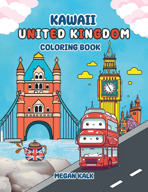 Kawaii United Kingdom: Coloring Book