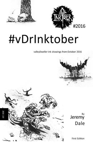 vDrInktober 2016: 31 tenuously connected ink drawings from October 2016