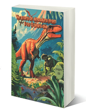 The story of dinosaurs from 8 to 13 years old: Encyclopedia of dinosaurs illustrated guide, Prehistoric creatures Triassic, Jurassic and Cretaceous period