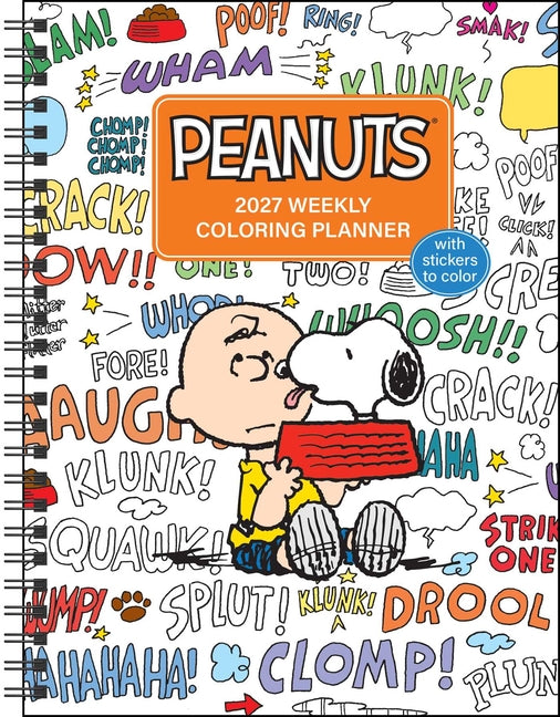 Peanuts(r) 2027 Monthly/Weekly Coloring Calendar with Stickers to Color