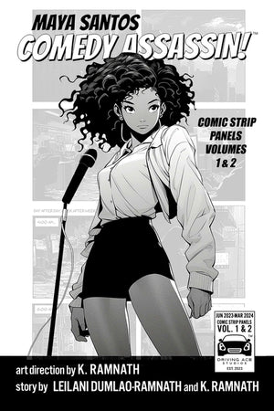 Maya Santos Comedy Assassin: Comic Strip Panels Volume 1 & 2