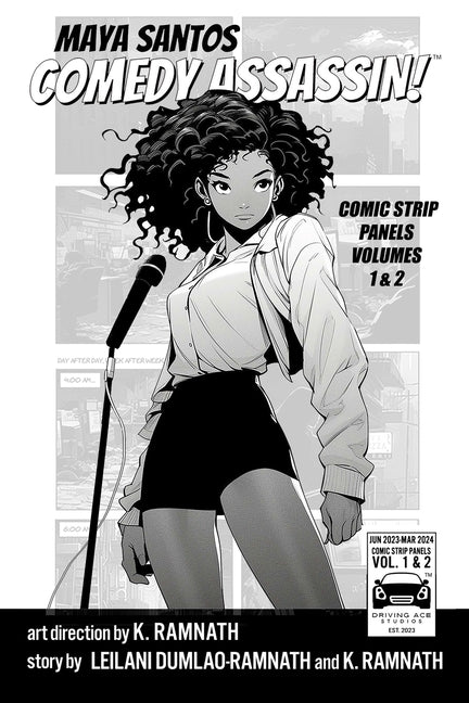 Maya Santos Comedy Assassin: Comic Strip Panels Volume 1 & 2