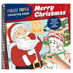 Magic Paper Coloring Book: Merry Christmas!: Discover Hidden Patterns and Images!