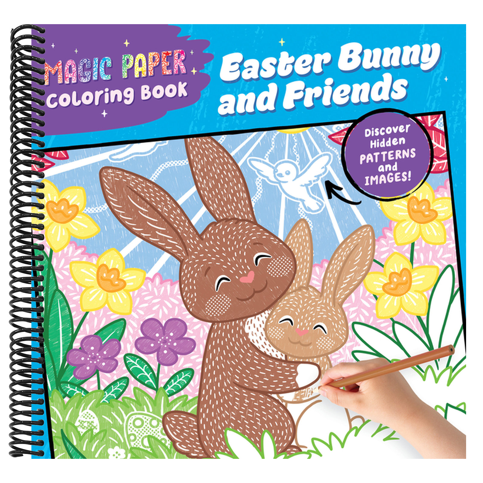 Magic Paper Coloring Book: Easter Bunny and Friends: Discover Hidden Patterns and Images!