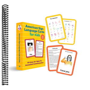 American Sign Language Flash Cards for Kids: 101 Easy ASL Signs for Nonverbal Communication