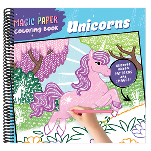 Magic Paper Coloring Book: Unicorns: Discover Hidden Patterns and Images!
