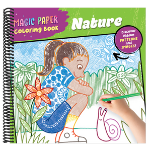 Magic Paper Coloring Book: Nature: Discover Hidden Patterns and Images!