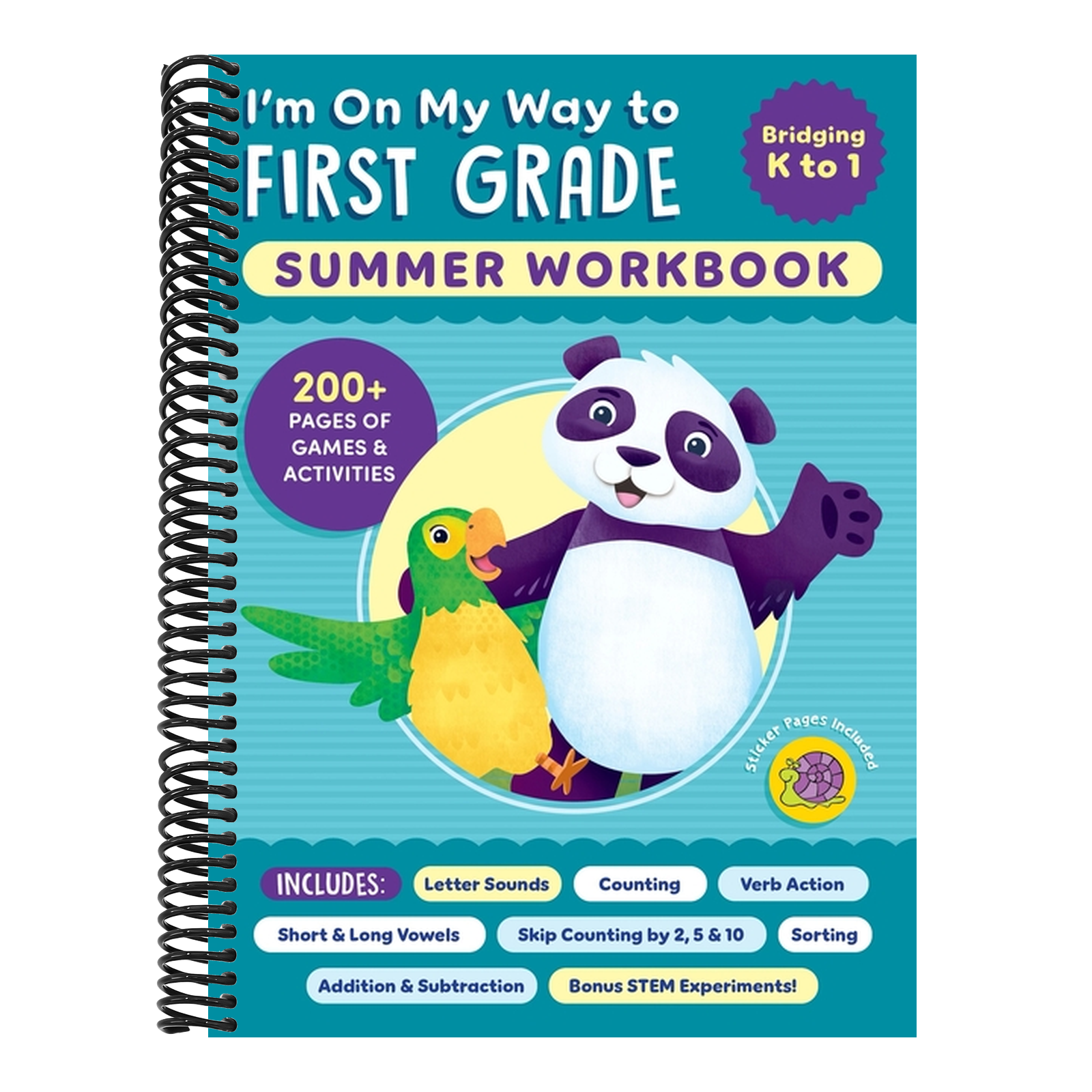 I'm on My Way to First Grade Summer Workbook: 200+ Pages of Games & Activities