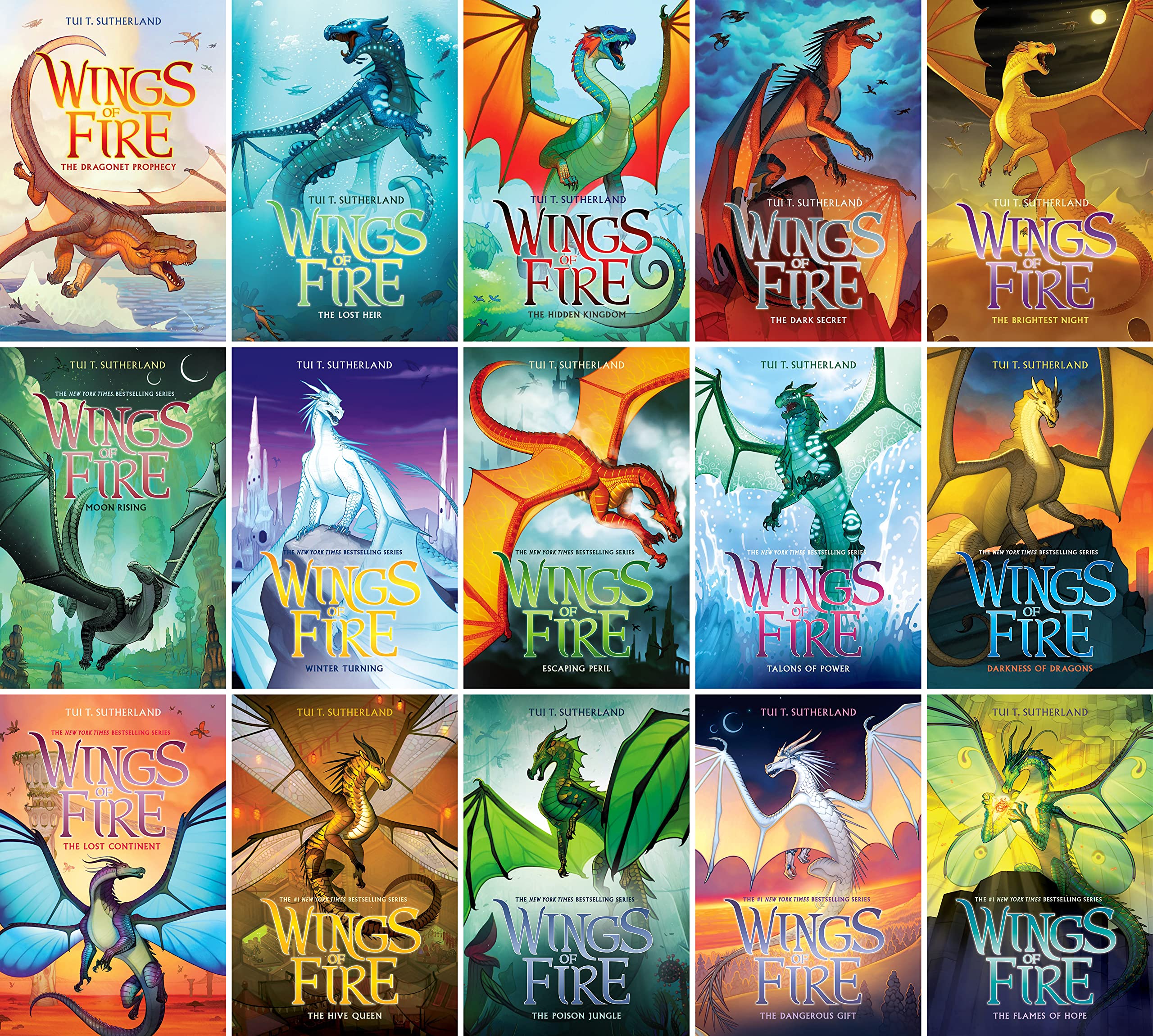 Wings of Fire Hardcover Series Set (Books 1-15)
